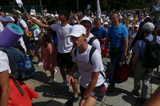 Powitanie 21. Pielgrzymki Pieszej Dekanatu Czechowickiego na Jasnej Górze - 2023