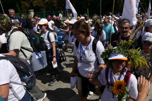 Powitanie 21. Pielgrzymki Pieszej Dekanatu Czechowickiego na Jasnej Górze - 2023