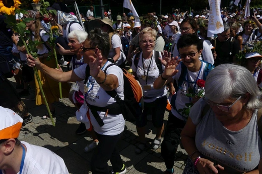 Powitanie 21. Pielgrzymki Pieszej Dekanatu Czechowickiego na Jasnej Górze - 2023