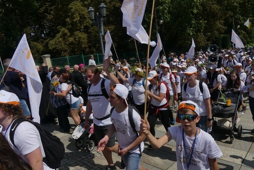 Powitanie 21. Pielgrzymki Pieszej Dekanatu Czechowickiego na Jasnej Górze - 2023