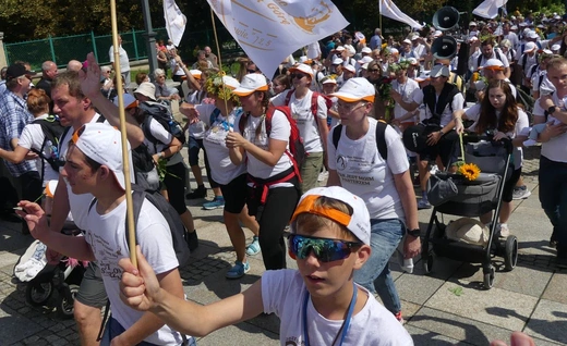 Powitanie 21. Pielgrzymki Pieszej Dekanatu Czechowickiego na Jasnej Górze - 2023