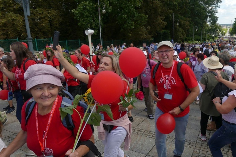 Powitanie 32. Cieszyńskiej Pieszej Pielgrzymki na Jasnej Górze - 2023