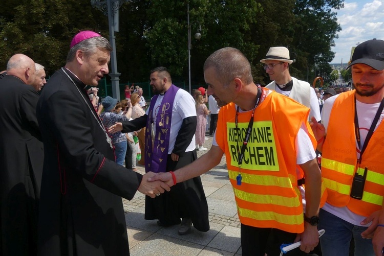 Powitanie 38. Pieszej Pielgrzymki Dekanatu Andrychowskiego na Jasnej Górze - 2023