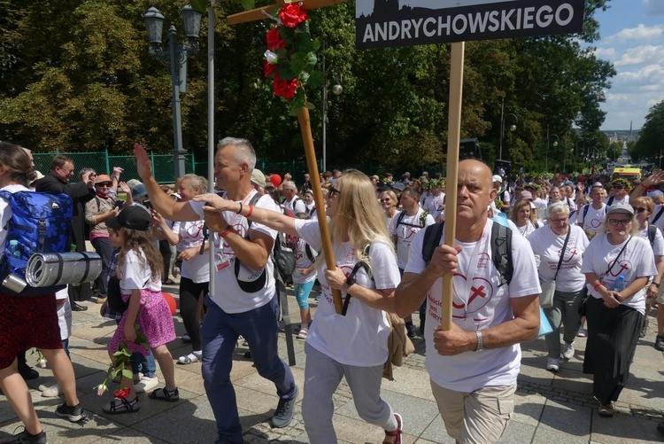 Powitanie 38. Pieszej Pielgrzymki Dekanatu Andrychowskiego na Jasnej Górze - 2023