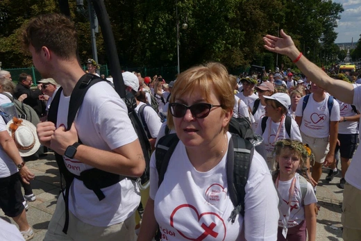 Powitanie 38. Pieszej Pielgrzymki Dekanatu Andrychowskiego na Jasnej Górze - 2023