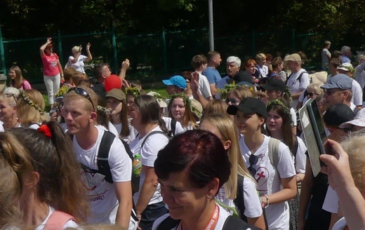 Powitanie 38. Pieszej Pielgrzymki Dekanatu Andrychowskiego na Jasnej Górze - 2023