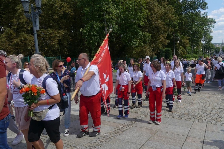 Powitanie 38. Pieszej Pielgrzymki Dekanatu Andrychowskiego na Jasnej Górze - 2023