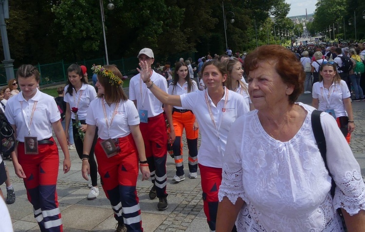 Powitanie 38. Pieszej Pielgrzymki Dekanatu Andrychowskiego na Jasnej Górze - 2023