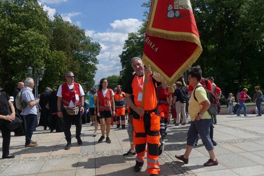 Powitanie 32. Pieszej Pielgrzymki Diecezji Bielsko-Żywieckiej na Jasnej Górze - 2023