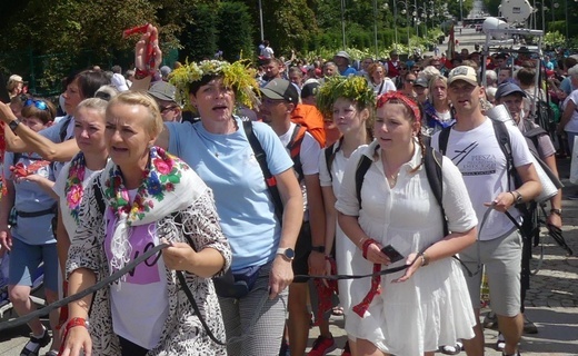 Powitanie 32. Pieszej Pielgrzymki Diecezji Bielsko-Żywieckiej na Jasnej Górze - 2023