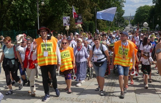 Powitanie 32. Pieszej Pielgrzymki Diecezji Bielsko-Żywieckiej na Jasnej Górze - 2023