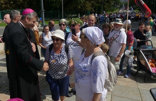 Powitanie 32. Pieszej Pielgrzymki Diecezji Bielsko-Żywieckiej na Jasnej Górze - 2023