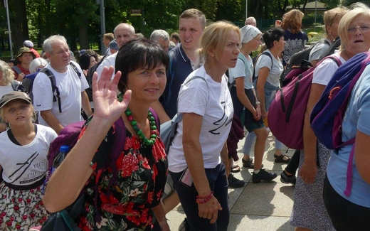 Powitanie 32. Pieszej Pielgrzymki Diecezji Bielsko-Żywieckiej na Jasnej Górze - 2023