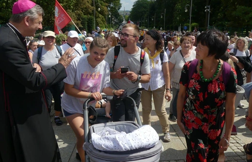 Powitanie 32. Pieszej Pielgrzymki Diecezji Bielsko-Żywieckiej na Jasnej Górze - 2023