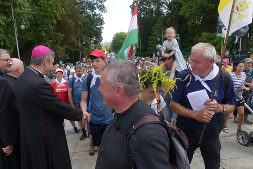 Powitanie 32. Pieszej Pielgrzymki Diecezji Bielsko-Żywieckiej na Jasnej Górze - 2023