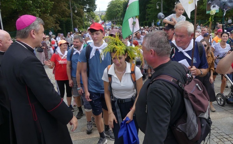 Powitanie 32. Pieszej Pielgrzymki Diecezji Bielsko-Żywieckiej na Jasnej Górze - 2023