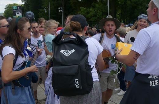 Powitanie 32. Pieszej Pielgrzymki Diecezji Bielsko-Żywieckiej na Jasnej Górze - 2023