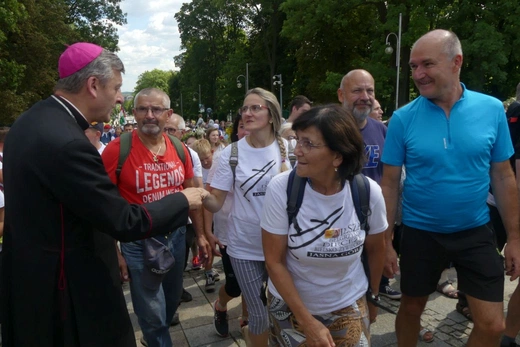 Powitanie 32. Pieszej Pielgrzymki Diecezji Bielsko-Żywieckiej na Jasnej Górze - 2023