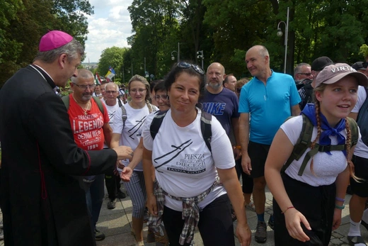 Powitanie 32. Pieszej Pielgrzymki Diecezji Bielsko-Żywieckiej na Jasnej Górze - 2023
