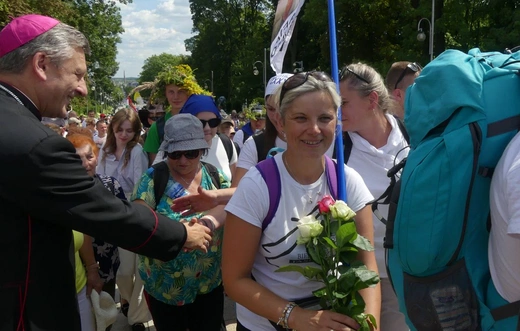 Powitanie 32. Pieszej Pielgrzymki Diecezji Bielsko-Żywieckiej na Jasnej Górze - 2023