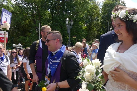 Powitanie 32. Pieszej Pielgrzymki Diecezji Bielsko-Żywieckiej na Jasnej Górze - 2023