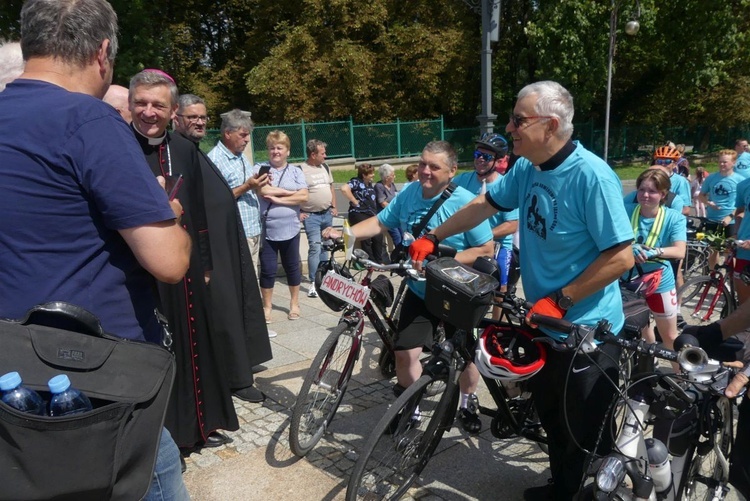 Powitanie 21. Andrychowskiej Pielgrzymki Rowerowej na Jasnej Górze - 2023