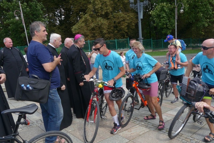 Powitanie 21. Andrychowskiej Pielgrzymki Rowerowej na Jasnej Górze - 2023