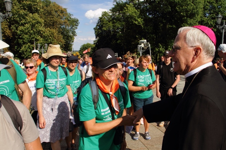 Wejście 43. Pieszej Pielgrzymki Krakowskiej na Jasną Górę