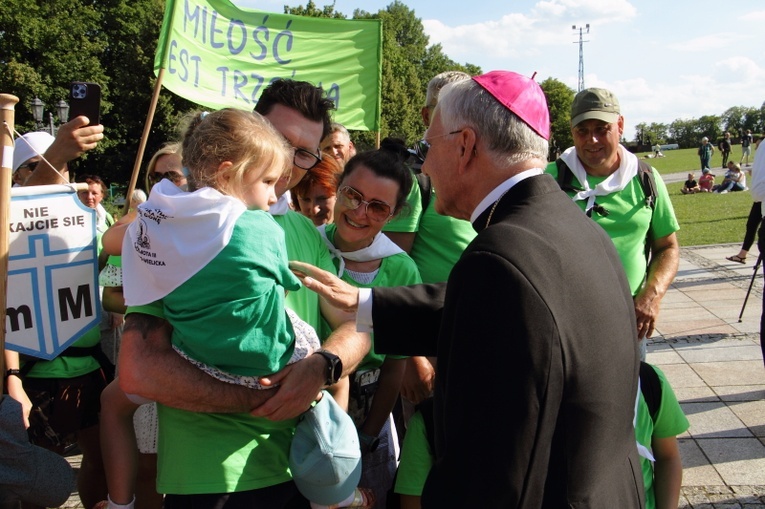 Wejście 43. Pieszej Pielgrzymki Krakowskiej na Jasną Górę