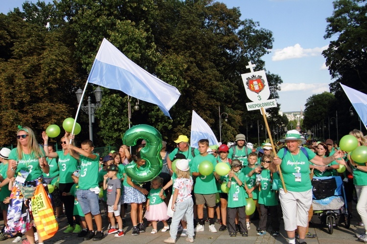 Wejście 43. Pieszej Pielgrzymki Krakowskiej na Jasną Górę