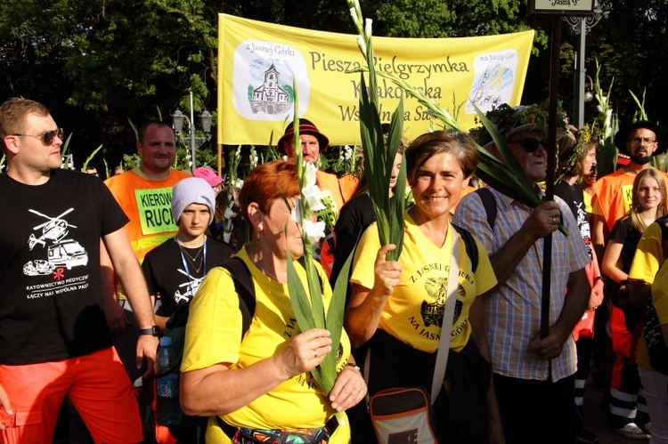 Wejście 43. Pieszej Pielgrzymki Krakowskiej na Jasną Górę