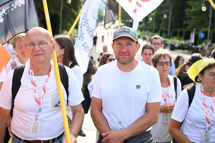 Wejście pieszej pielgrzymki na Jasną Górę