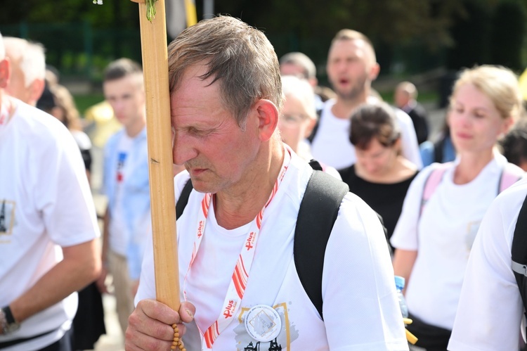 Wejście pieszej pielgrzymki na Jasną Górę