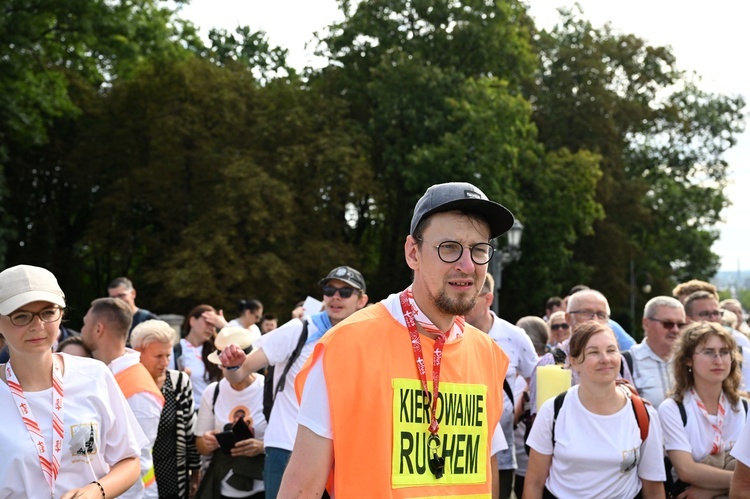 Wejście pieszej pielgrzymki na Jasną Górę