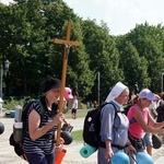 Wejście pielgrzymki gliwickiej na Jasną Górę