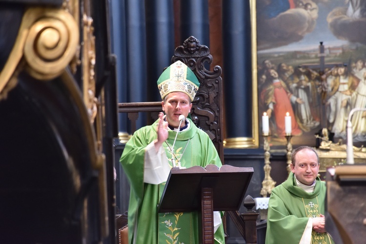 Msza św. w 1. rocznicę sakry bp. Piotra Przyborka