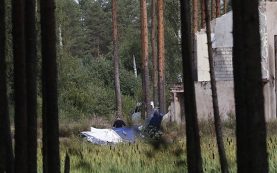 Świadek katastrofy samolotu Prigożyna: samolot spadał z jednym skrzydłem
