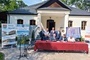 Podpisanie umowy o budowie mostu na Sanie.