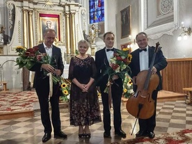 Od lewej: Oleh Kleizun, Anna Seniuk, Robert Grudzień i Mirosław Kozuba.