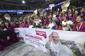 Franciszek podziękował za gościnę w Mongolii i przypomniał Teilharda de Chardin