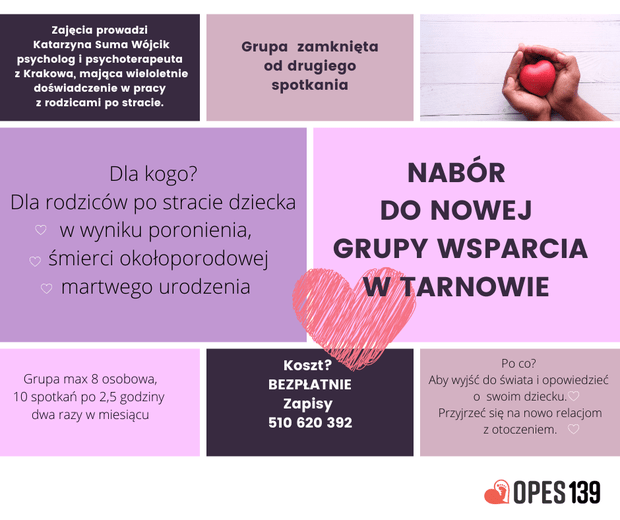 Rusza nabór do grupy wsparcia dla rodziców po stracie