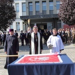 Błogosławieństwo sztandaru policji w Świdwinie