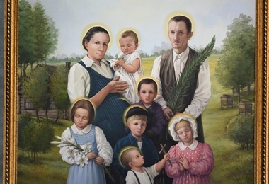 Obraz beatyfikacyjny rodziny Ulmów 
