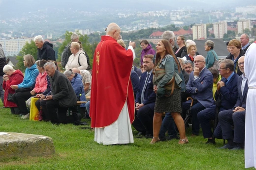 Msza św. za Bielsko-Białą pod Krzyżem na Trzech Lipkach - 2023