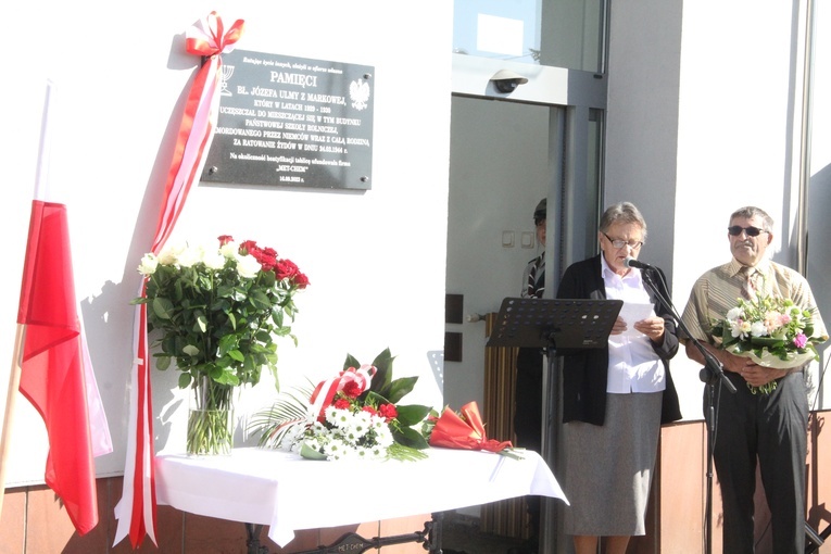 Pilzno. Odsłonięcie tablicy bł. Józefa Ulmy