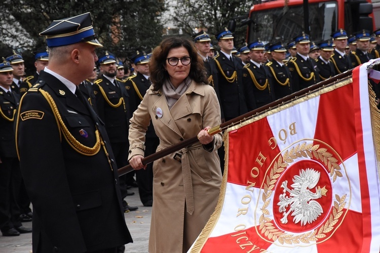 Poświęcenie sztandaru Komendy Miejskiej Państwowej Straży Pożarnej w Gdańsku