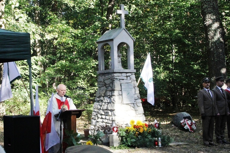 Przy kapliczce św. Franciszka z Asyżu w Stachowie homilię podczas Mszy św. polowej wygłosił ks. Roman Panek.