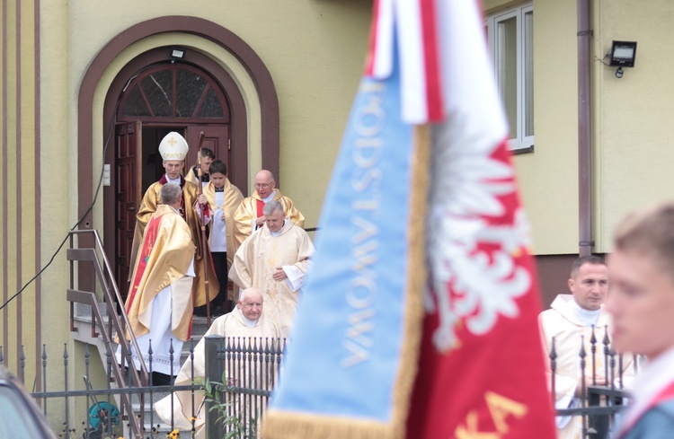 Chojnik. Uroczystość wmurowania kamienia węgielnego