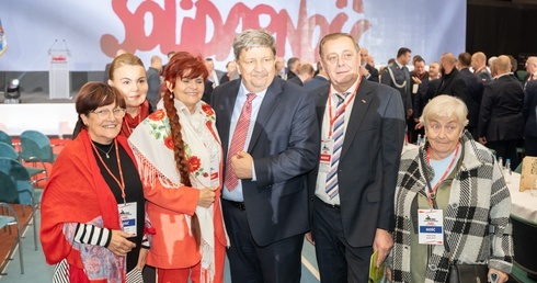 Wśród delegatów nie zabrakło przedstawicieli oddziałow NSZZ Mazowsze.