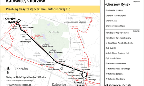 Region. Przerwa w ruchu tramwajów na trasie Katowice – Chorzów